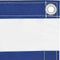 vidaXL - Balkonscherm - 120x400 - cm - oxford - stof - wit - en - blauw