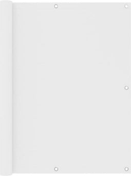 vidaXL - Balkonscherm - 120x400 - cm - oxford - stof - wit