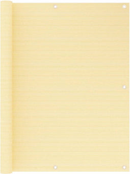 vidaXL - Balkonscherm - 120x500 - cm - HDPE - beige