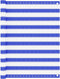 vidaXL - Balkonscherm - 120x500 - cm - HDPE - blauw - en - wit
