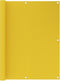 vidaXL - Balkonscherm - 120x500 - cm - HDPE - geel