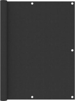 vidaXL - Balkonscherm - 120x500 - cm - oxford - stof - antraciet