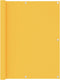 vidaXL - Balkonscherm - 120x500 - cm - oxford - stof - geel