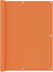 vidaXL - Balkonscherm - 120x500 - cm - oxford - stof - oranje