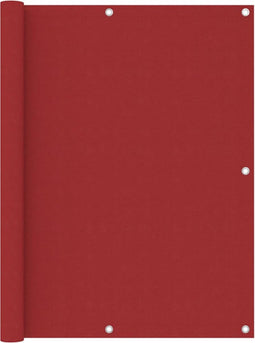 vidaXL - Balkonscherm - 120x500 - cm - oxford - stof - rood