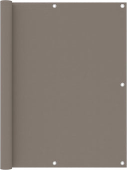 vidaXL - Balkonscherm - 120x500 - cm - oxford - stof - taupe