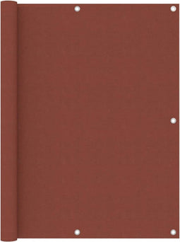 vidaXL - Balkonscherm - 120x500 - cm - oxford - stof - terracotta