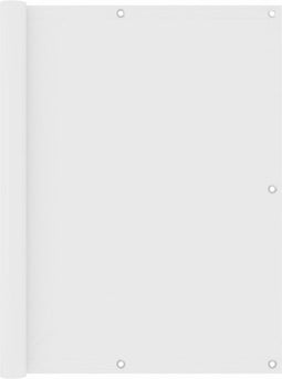 vidaXL - Balkonscherm - 120x500 - cm - oxford - stof - wit