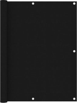 vidaXL - Balkonscherm - 120x500 - cm - oxford - stof - zwart