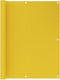 vidaXL - Balkonscherm - 120x600 - cm - HDPE - geel
