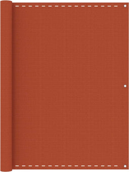 vidaXL - Balkonscherm - 120x600 - cm - HDPE - oranje
