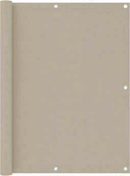 vidaXL - Balkonscherm - 120x600 - cm - oxford - stof - beige