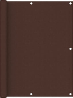 vidaXL - Balkonscherm - 120x600 - cm - oxford - stof - bruin