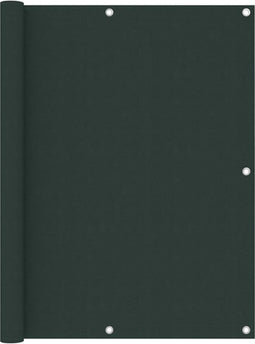 vidaXL - Balkonscherm - 120x600 - cm - oxford - stof - donkergroen