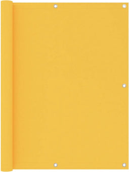vidaXL - Balkonscherm - 120x600 - cm - oxford - stof - geel