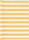 vidaXL - Balkonscherm - 120x600 - cm - oxford - stof - wit - en - geel