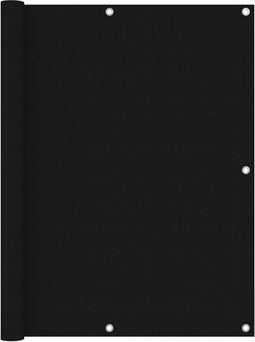 vidaXL - Balkonscherm - 120x600 - cm - oxford - stof - zwart
