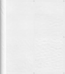 vidaXL - Balkonscherm - 120x800 - cm - 100% - oxford - polyester - wit