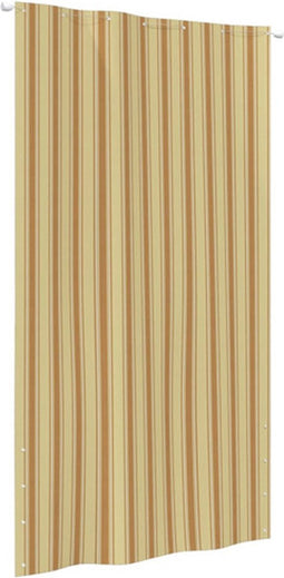 vidaXL - Balkonscherm - 140x240 - cm - oxford - stof - geel - en - oranje