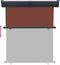 vidaXL - Balkonscherm - 145x250 - cm - bruin