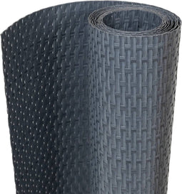 vidaXL - Balkonscherm - 300x90 - cm - poly - rattan - antracietkleurig