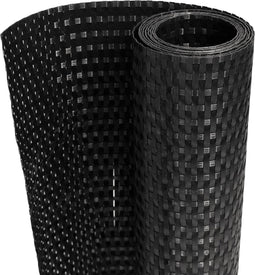 vidaXL - Balkonscherm - 400x100 - cm - poly - rattan - zwart