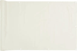 vidaXL - Balkonscherm - 400x120 - cm - PVC - wit