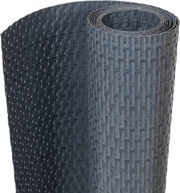 vidaXL - Balkonscherm - 400x90 - cm - poly - rattan - antracietkleurig