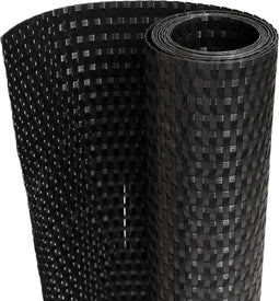 vidaXL - Balkonscherm - 500x100 - cm - poly - rattan - zwart