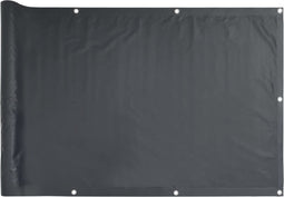 vidaXL - Balkonscherm - 500x75 - cm - PVC - antracietkleurig