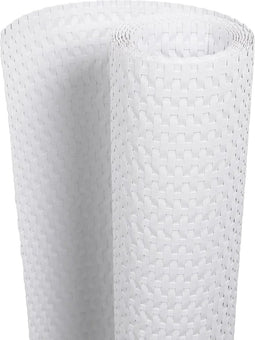 vidaXL - Balkonscherm - 500x80 - cm - poly - rattan - wit