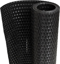 vidaXL - Balkonscherm - 600x100 - cm - poly - rattan - zwart