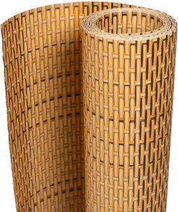 vidaXL - Balkonscherm - 600x80 - cm - poly - rattan - lichtbruin