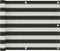 vidaXL - Balkonscherm - 75x300 - cm - HDPE - antracietkleurig - en - wit