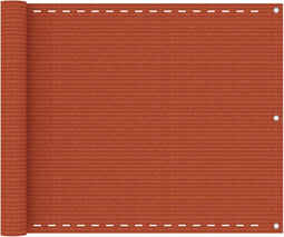 vidaXL - Balkonscherm - 75x300 - cm - HDPE - oranje