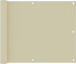 vidaXL - Balkonscherm - 75x300 - cm - oxford - stof - crème