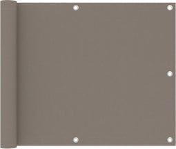 vidaXL - Balkonscherm - 75x300 - cm - oxford - stof - taupe