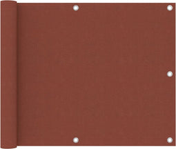 vidaXL - Balkonscherm - 75x300 - cm - oxford - stof - terracotta