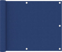 vidaXL - Balkonscherm - 75x400 - cm - oxford - stof - blauw