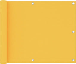 vidaXL - Balkonscherm - 75x400 - cm - oxford - stof - geel