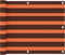 vidaXL - Balkonscherm - 75x400 - cm - oxford - stof - oranje - en - bruin