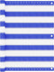 vidaXL - Balkonscherm - 75x500 - cm - HDPE - blauw - en - wit