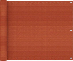 vidaXL - Balkonscherm - 75x500 - cm - HDPE - oranje