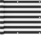 vidaXL - Balkonscherm - 75x500 - cm - oxford - stof - antraciet - en - wit