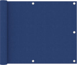 vidaXL - Balkonscherm - 75x500 - cm - oxford - stof - blauw