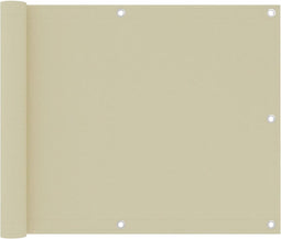 vidaXL - Balkonscherm - 75x500 - cm - oxford - stof - crème