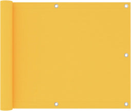 vidaXL - Balkonscherm - 75x500 - cm - oxford - stof - geel