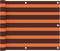 vidaXL - Balkonscherm - 75x500 - cm - oxford - stof - oranje - en - bruin