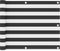 vidaXL - Balkonscherm - 75x600 - cm - oxford - stof - antraciet - en - wit
