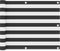 vidaXL - Balkonscherm - 75x600 - cm - oxford - stof - antraciet - en - wit